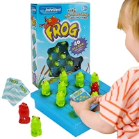 jumping frog checkers fun game chess children desktop puzzle checkers toy classic board game for adults kids and family