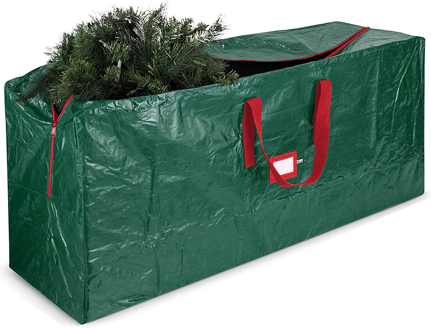 

Jumbo Christmas Tree Storage Bag Trees - Durable Reinforced Carry Handles, Dual Zippered Storage Containers