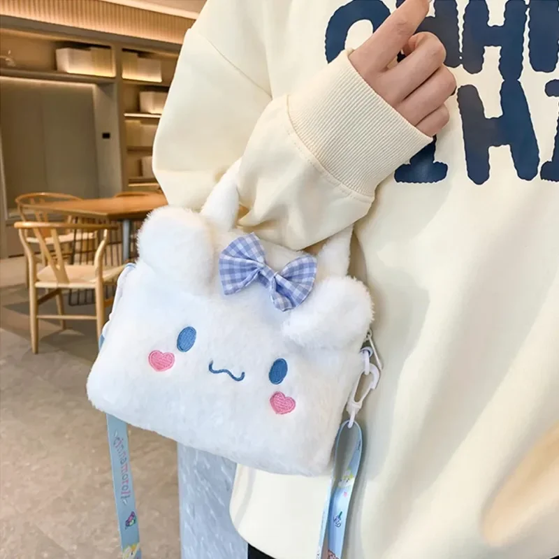 Сумка на плечо Kawaii Kuromi Cinnamoroll My Melody мультяшная сумка для хранения аниме Sanrio женщин