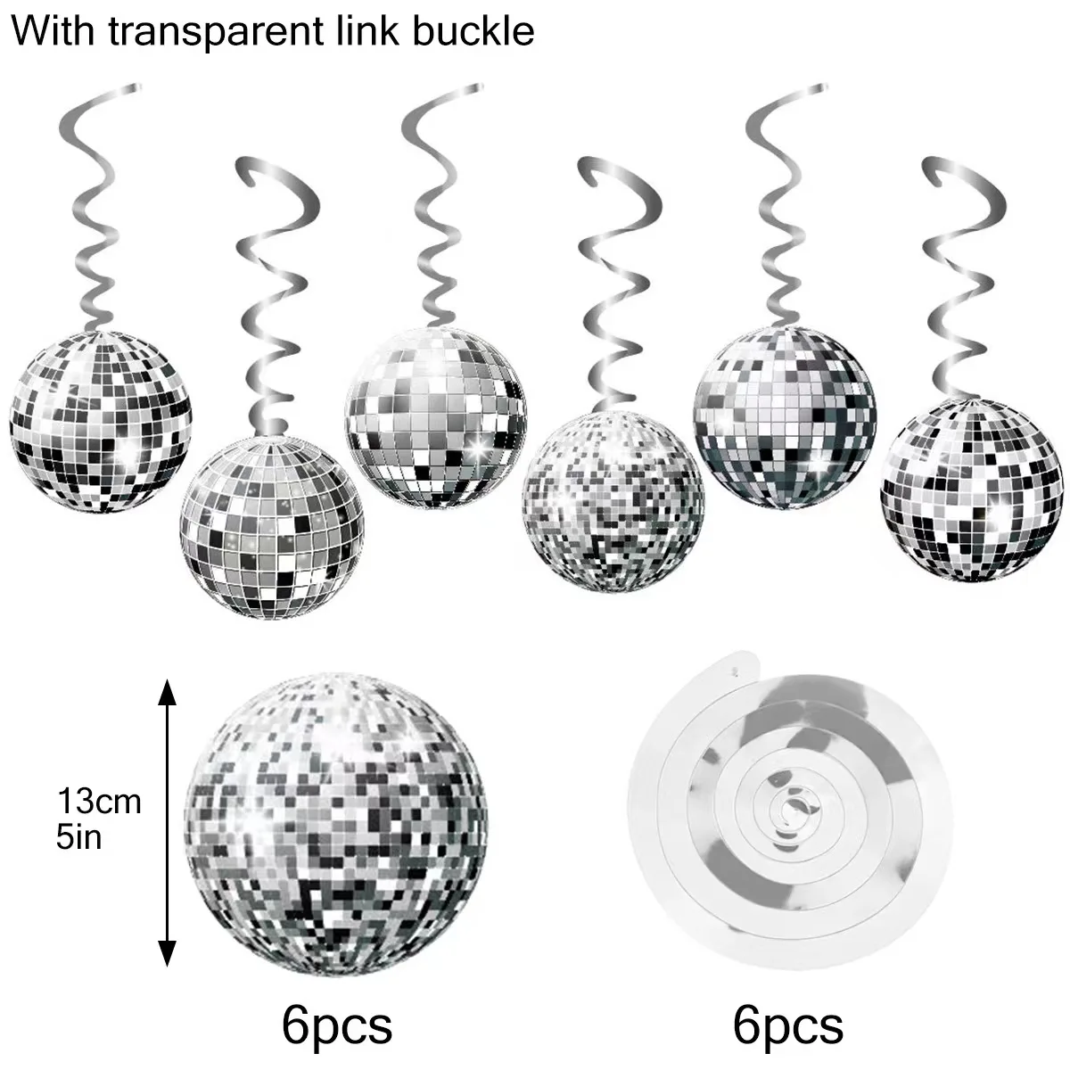  Диско-шар украшения для вечеринки диско-шар баннер вечерние завитки дискотеки