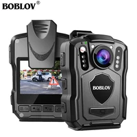 boblov m5 1440p body camera 64gb police recorder 4200mah battery bodycam chest camera ip67 waterproof mini body cam