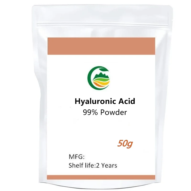 

99% Hyaluronic Acid Powder Cosmetic Grade,HA Hyaluronic Acid Powder Low Molecular Weight Moisturizing,Anti-ultraviolet