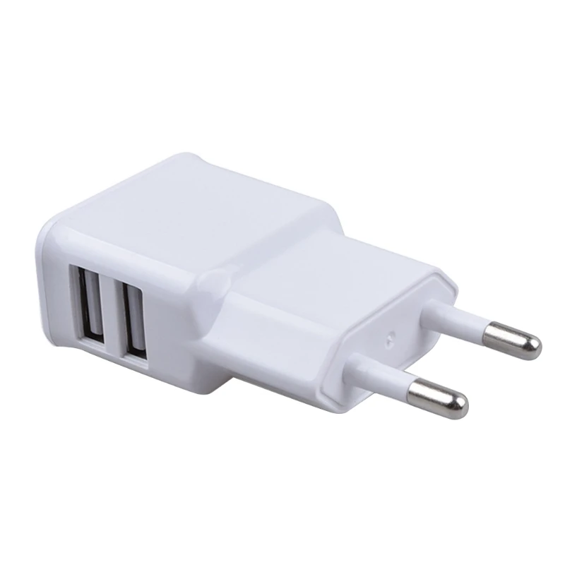 USB Wall Charger Cube Charger 2 Port Charging Box 5V/2A Home Travel Charger Plug USB Power Adapter Charging Station Base