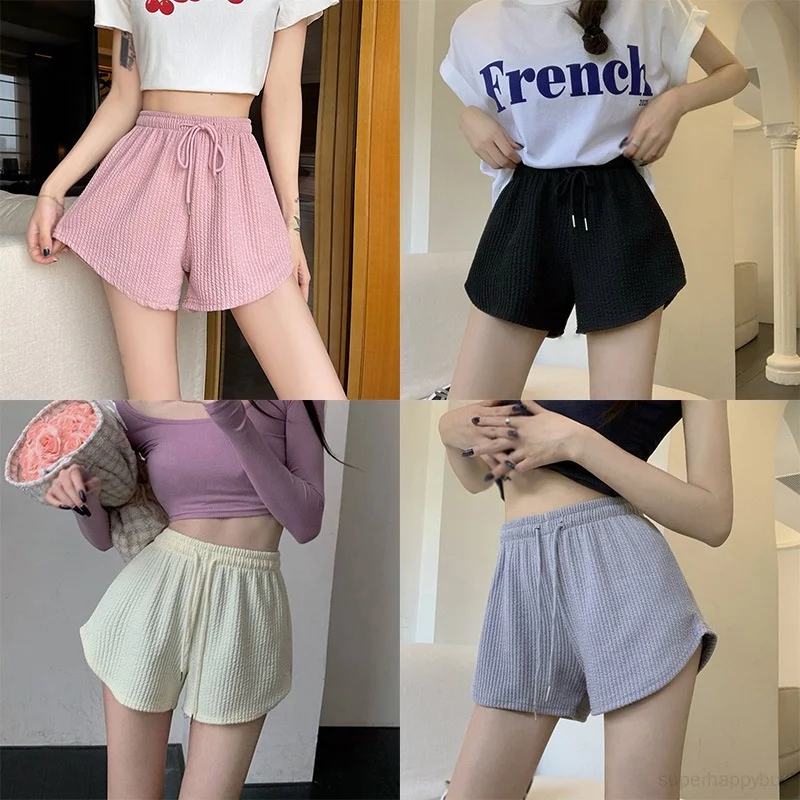 

Woman Sweatpants Hot Pants Wide Leg Pants Elasticated Waist Casual Shorts