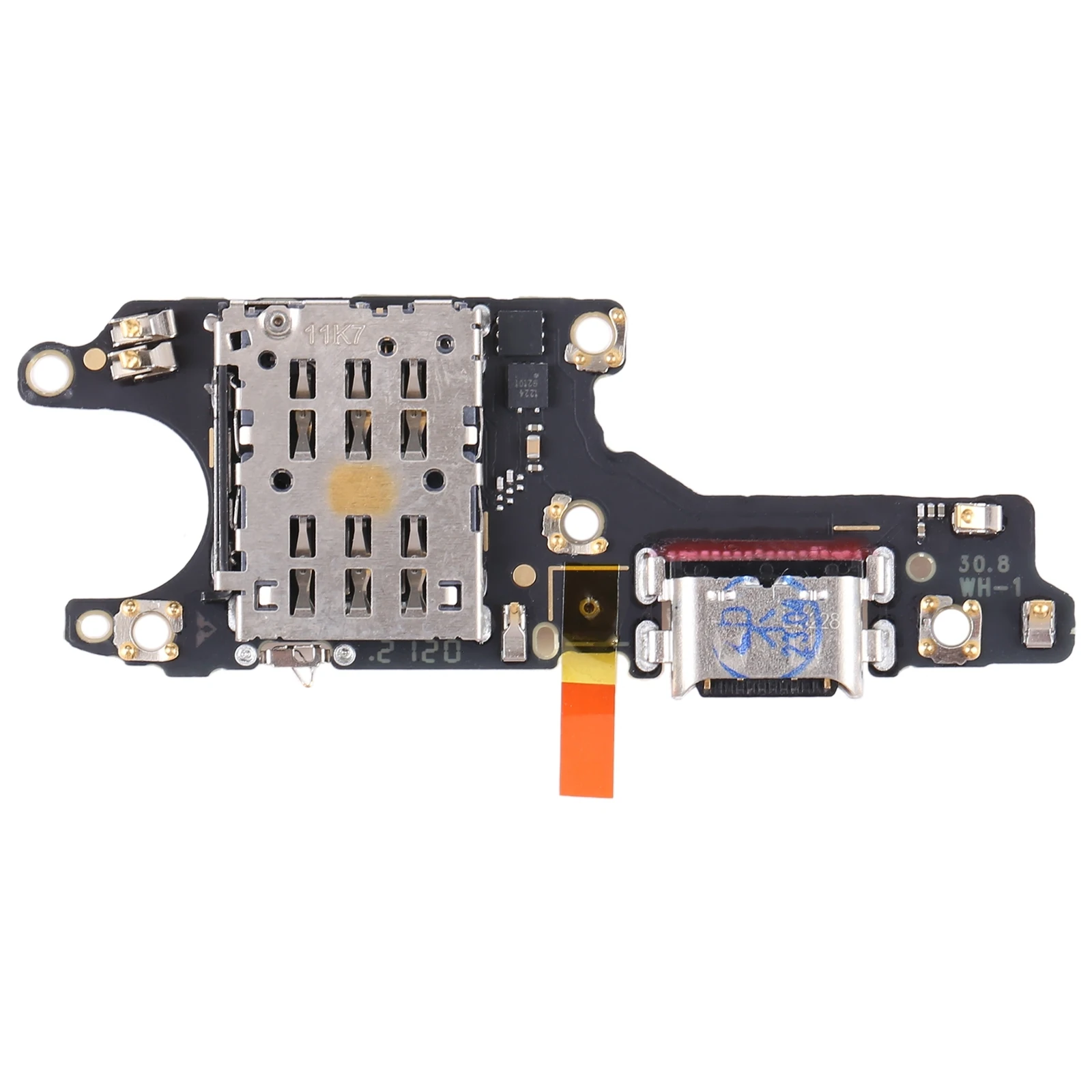 

For Honor 50 Original SIM Card Reader Board With Mic