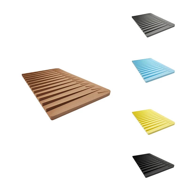 

1 PCS 32.5X20cm Size Drainer Mat Protection Heat Resistant Counter Top Mat Sink Non Slip Dish A