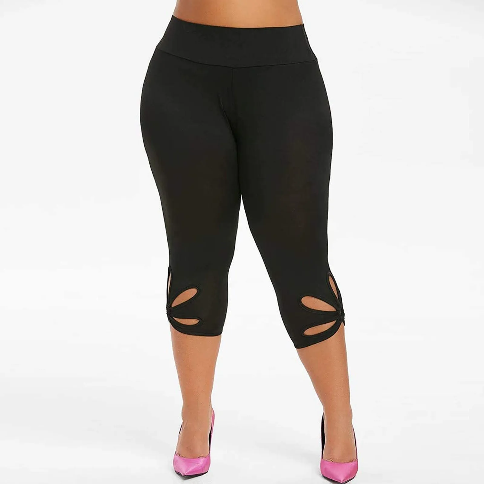 

Женские леггинсы для тренировок, эластичные облегающие леггинсы, супер эластичные штаны для йоги, укороченные шорты с высокой талией, брюки