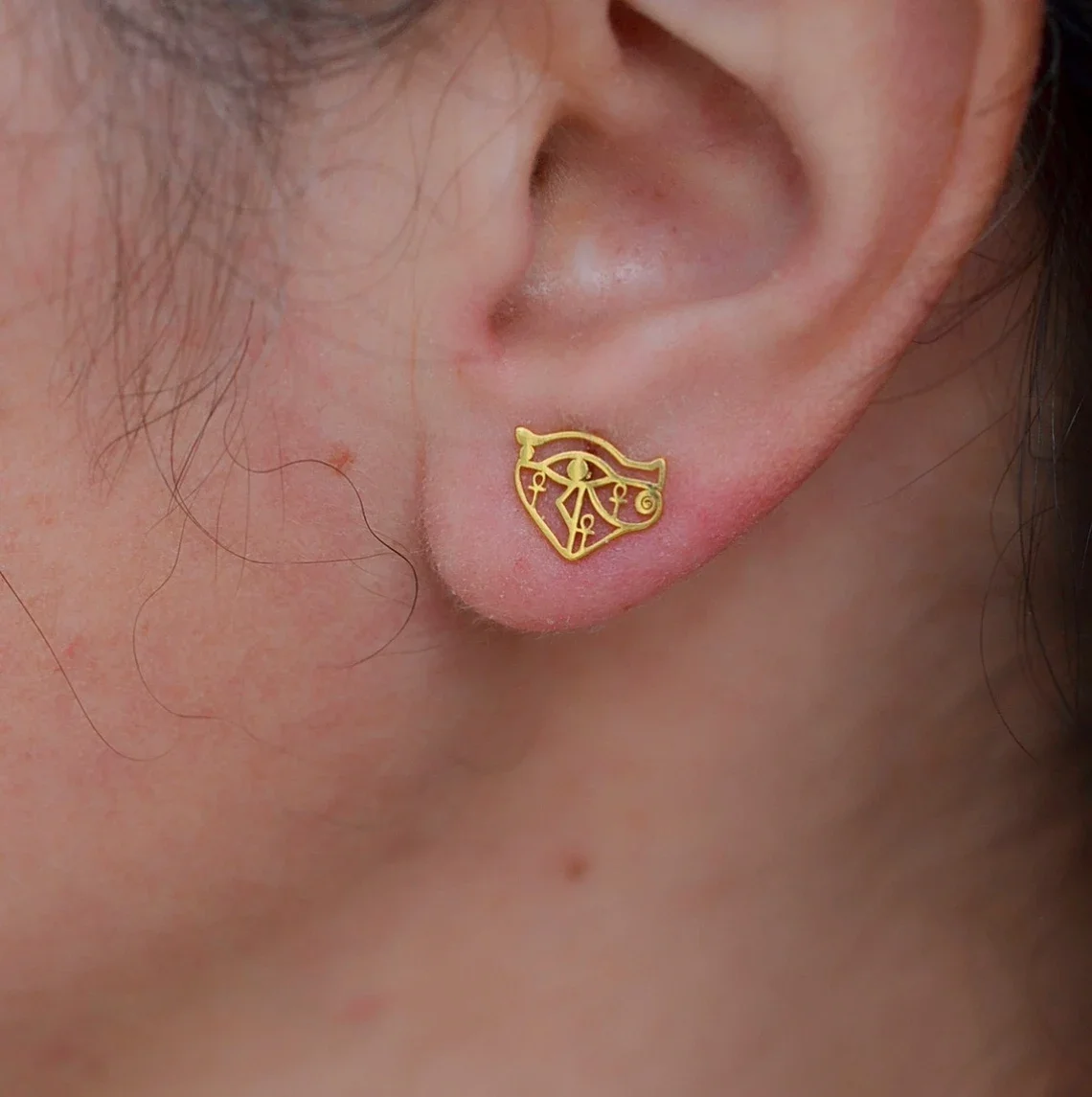 Женские серьги из египетского глаза хора Винтажные нержавеющей стали аналог