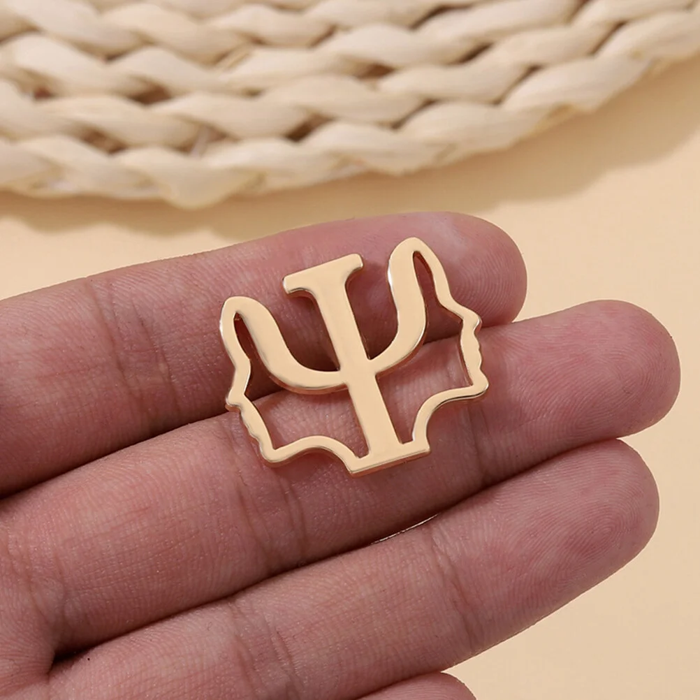 

2 Pcs Collar Pin Girl Gift Decorative Headscarf Symbol Brooch Vintage Alloy Miss Psi Ornament Clothing Safety Gift Women