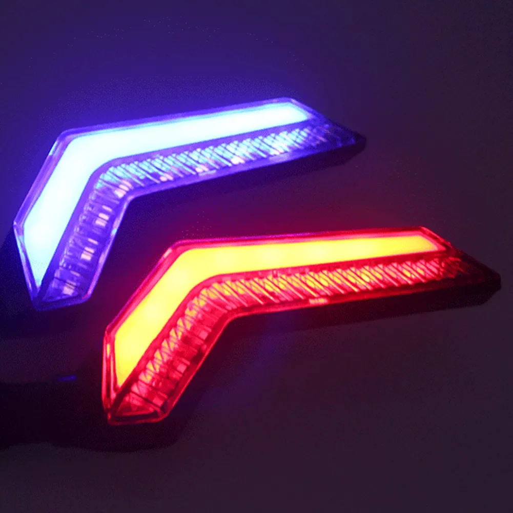 

Motorcycle Turn Signals Signal Lamp Led Dc 12v Highlight Wing of Light Flowing Type Universal Accessories
