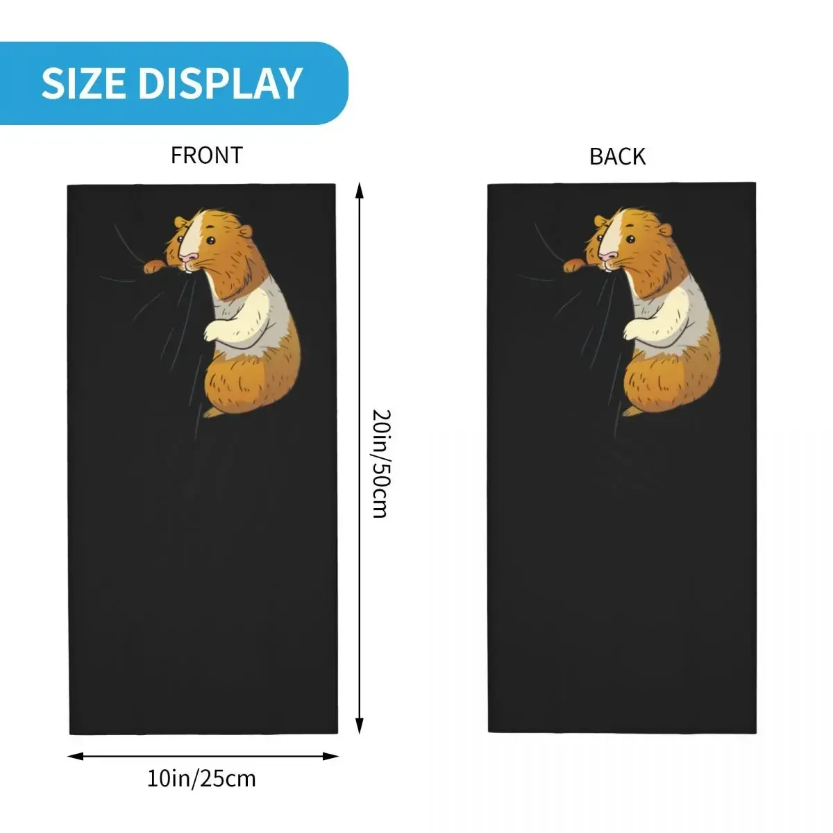 Симпатичная морская свинья голодная набивка владелец питомца бандана для шеи