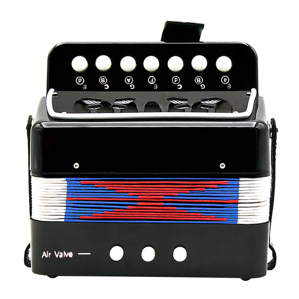 

Accordion Musical Instrumentmini Beginner Small Piano Concertina Button Children Instruments Beginners Accordian