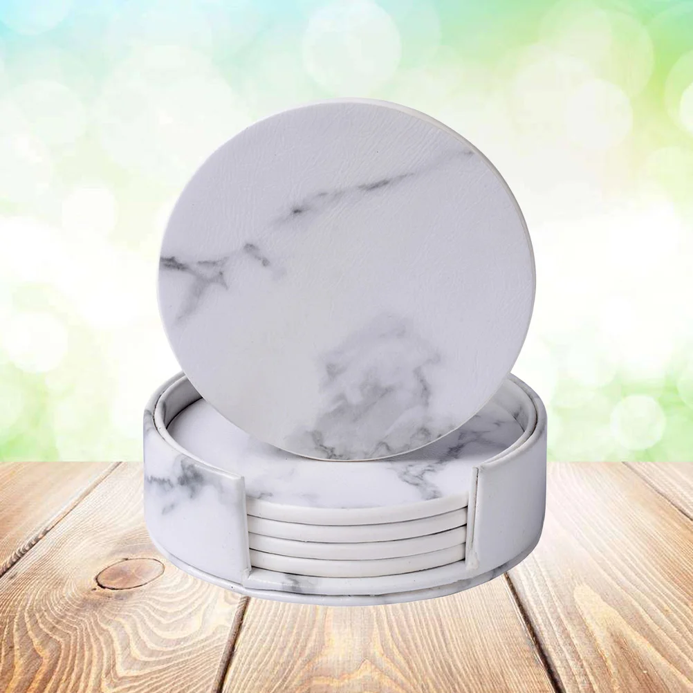 

6 Pcs Heat- Resistant Dinner Pads Cup Coasters Round Coasters Coasters Coffee Cup Mat Christmas Mug Pallet