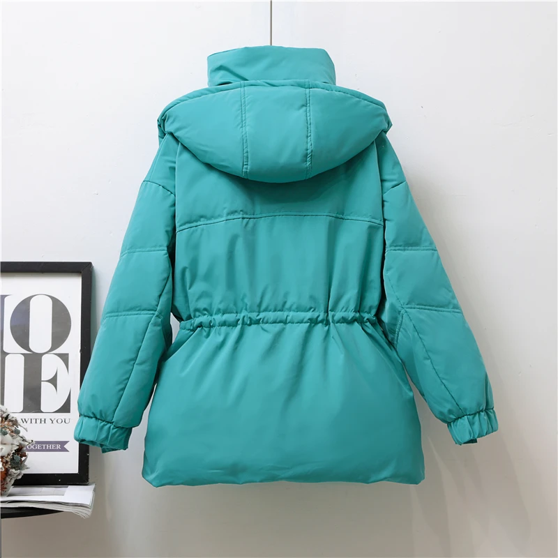New Winter Women Hooded Thick Warm Short Down Parkas Casual Female Stand Collar 90%white Duck Down Coat Snow Outwear