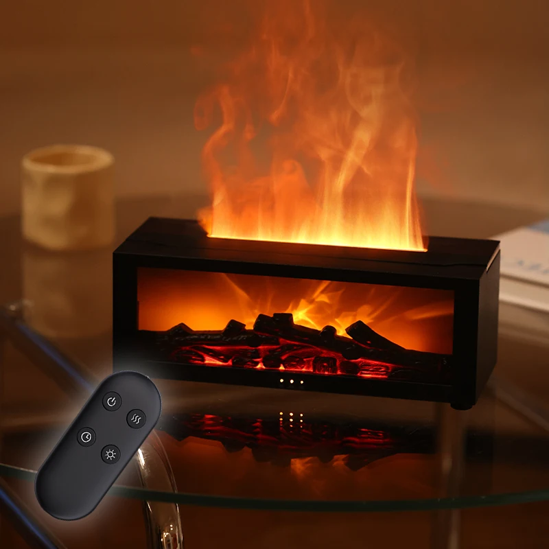 

USB-диффузор С Эффектом Пламени И Звуком Кипящей Воды, Генератор Эфирных Масел С Емкостью 150 Мл, Цветной Ночник