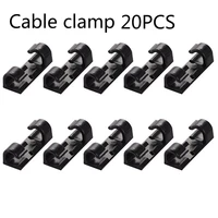 20pcspack silicone cable clips wiring accessories cable organization cable holder organizer office home socket line management