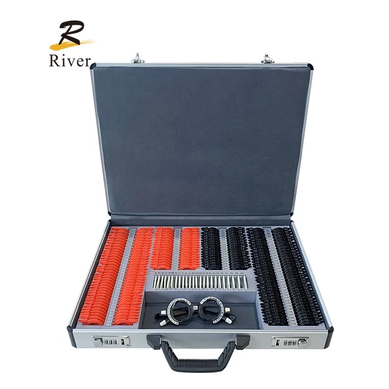 

Optometry Equipment Trial Lens Set Plastic Rims 266 Optical Trial Case JSC-266P-A
