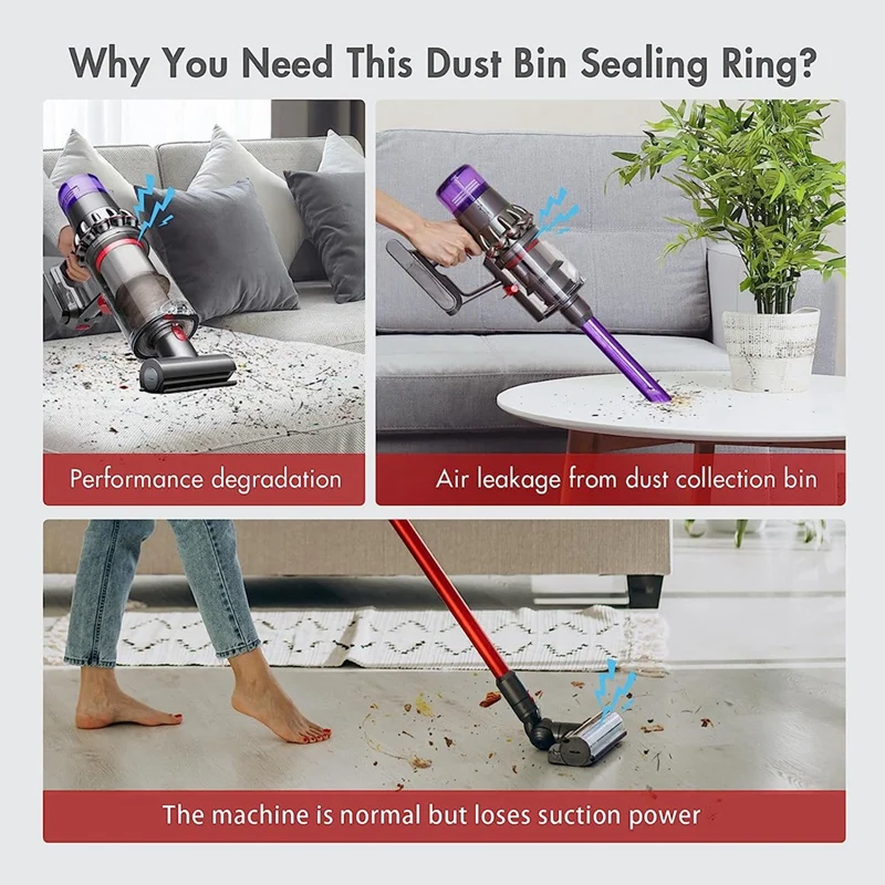 Верхнее фиксированное уплотнительное кольцо для пылесосов Dyson V11/V15/SV14/SV15/SV22