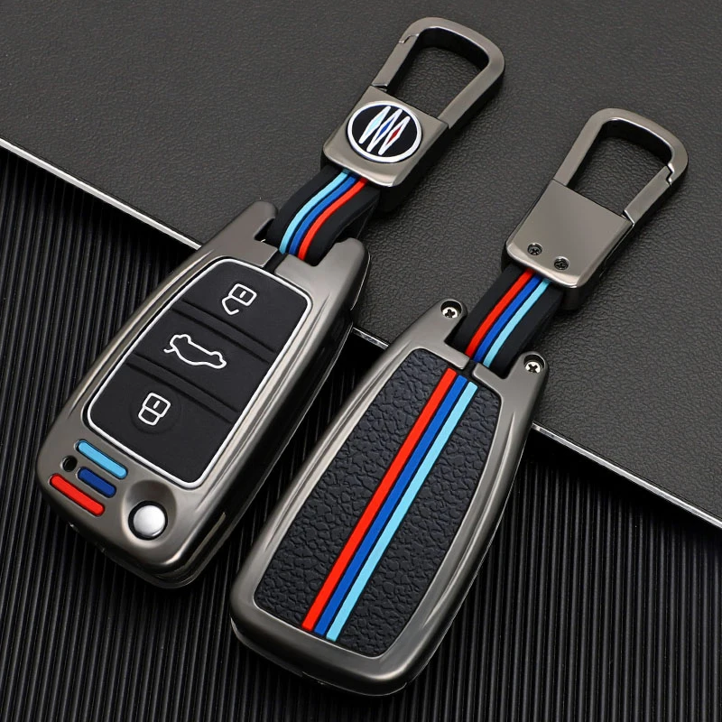 

Car Remote Key Case Cover Shell For JAC S2 Refine S3 S4 S5 S7 R3 A5 V7 Filp Shuailing T6 S2 Zinc Alloy 3 Button Auto Accessories