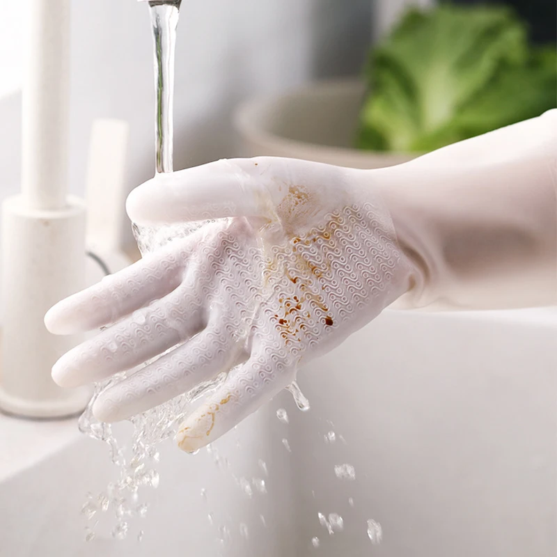 Водонепроницаемые резиновые латексные перчатки для мытья посуды |