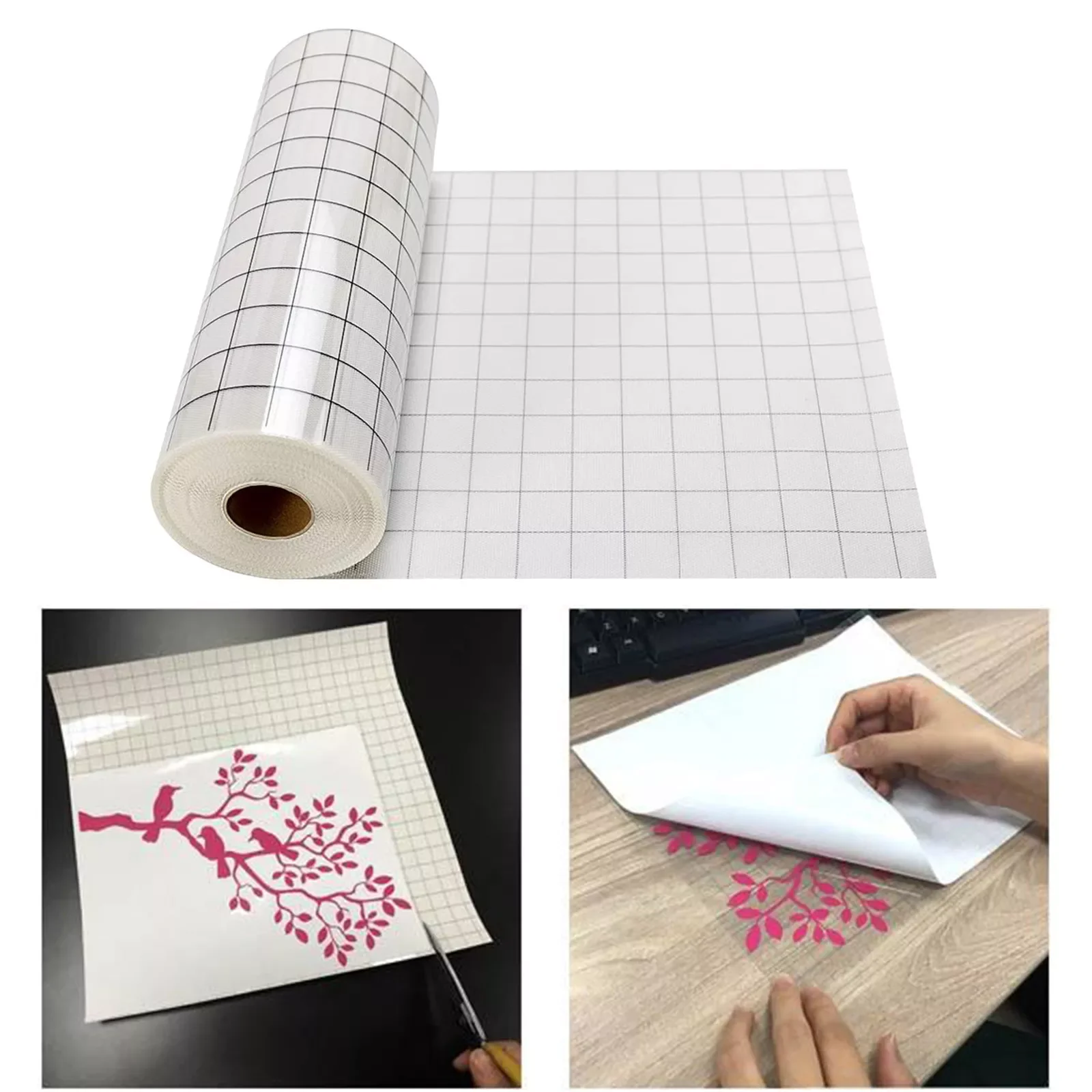 

Transfer Film Plotter For Vinyl 30.5 X 150 cm With Clear Alignment Grid Cameo Self Adhesive Vinyl Stickers Crafts Adhesive