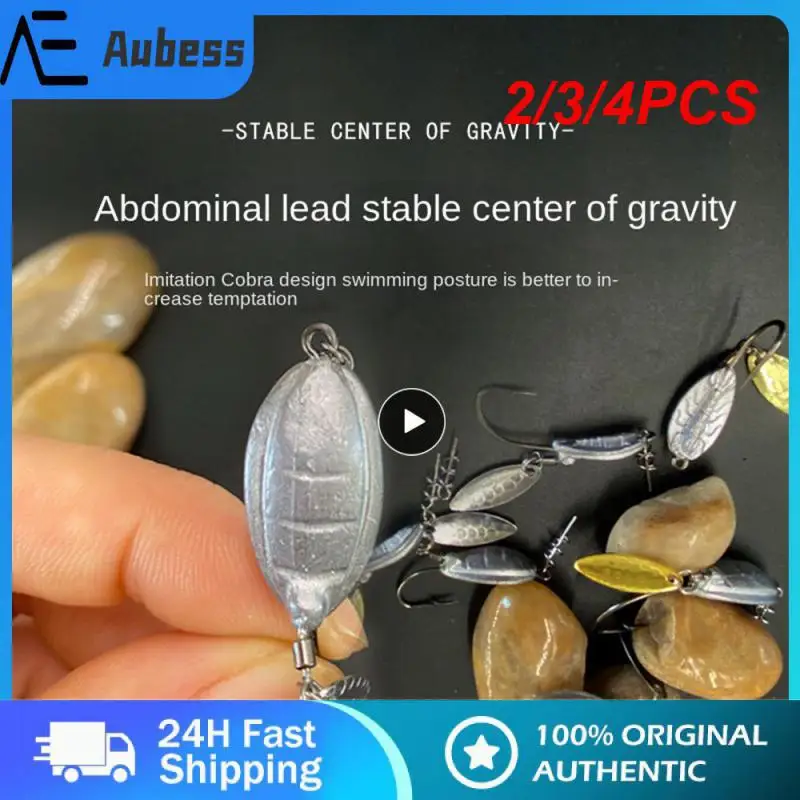 

2/3/4PCS Fishing Equipment Super Strong Lure For Fish Variety Of Styles Lead Head Hook Rotating Sequins 360 ° Rotating Sequins