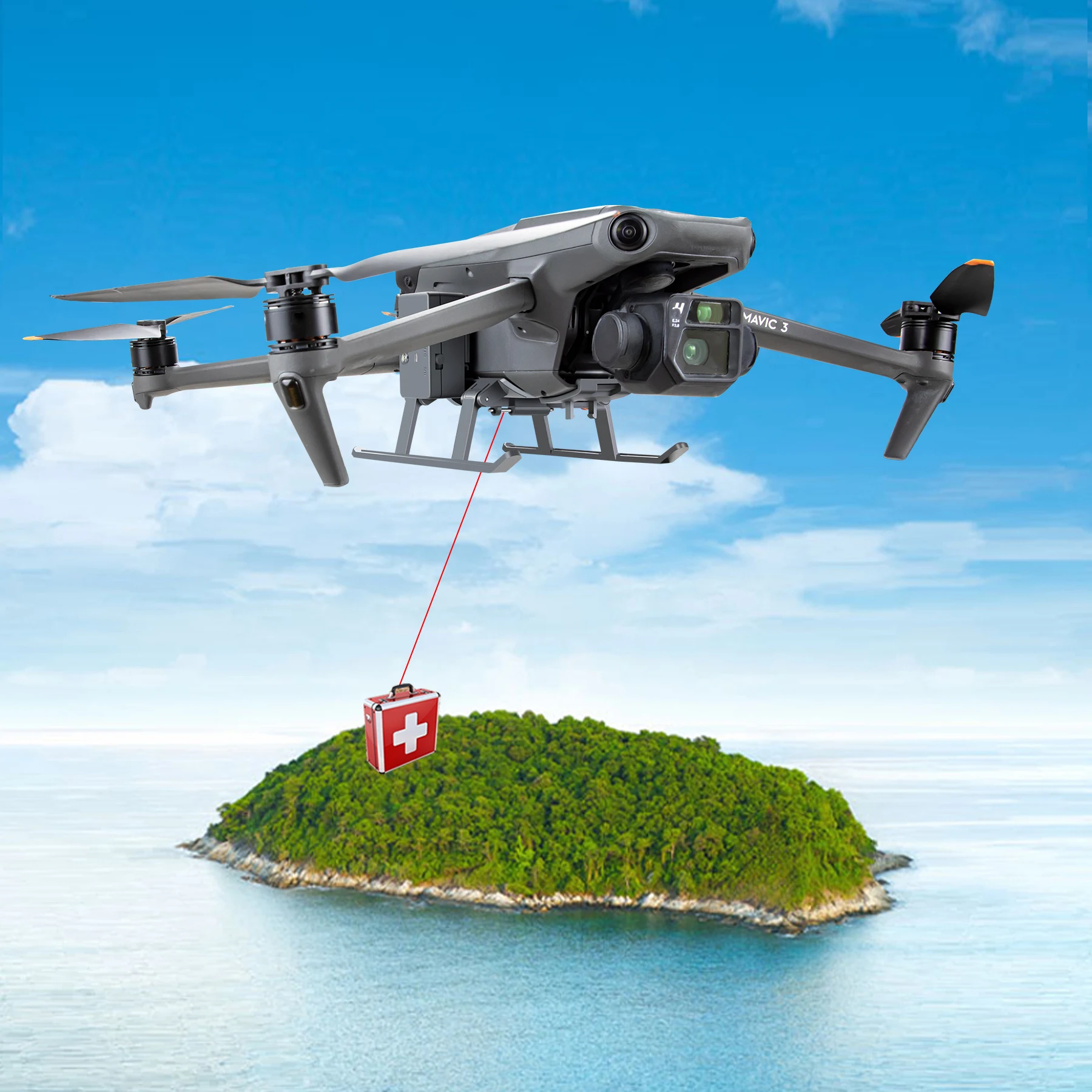 Для DJI Mavic 3 воздушная параболическая подвесная рекламная кольцевая фурнитура -