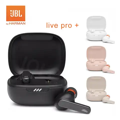 Оригинальные JBL LIVE PRO + TWS Bluetooth-совместимые беспроводные наушники, спортивные наушники с глубокими басами, наушники с микрофоном, гарнитура