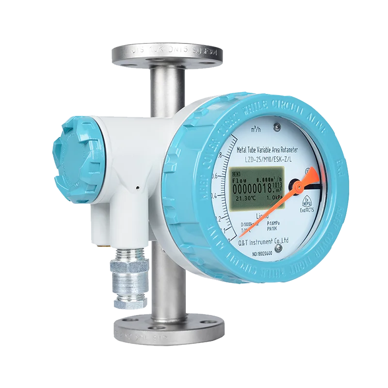 

DN25 Electric remote transmission 4-20mA Metal tube flow meter transmission type rotameter