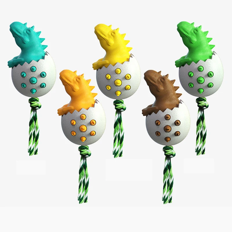 

Динозавр яйцо собака молярная палочка жевательные принадлежности для питомцев зубная щетка для собак игрушка для собак Многофункциональн...