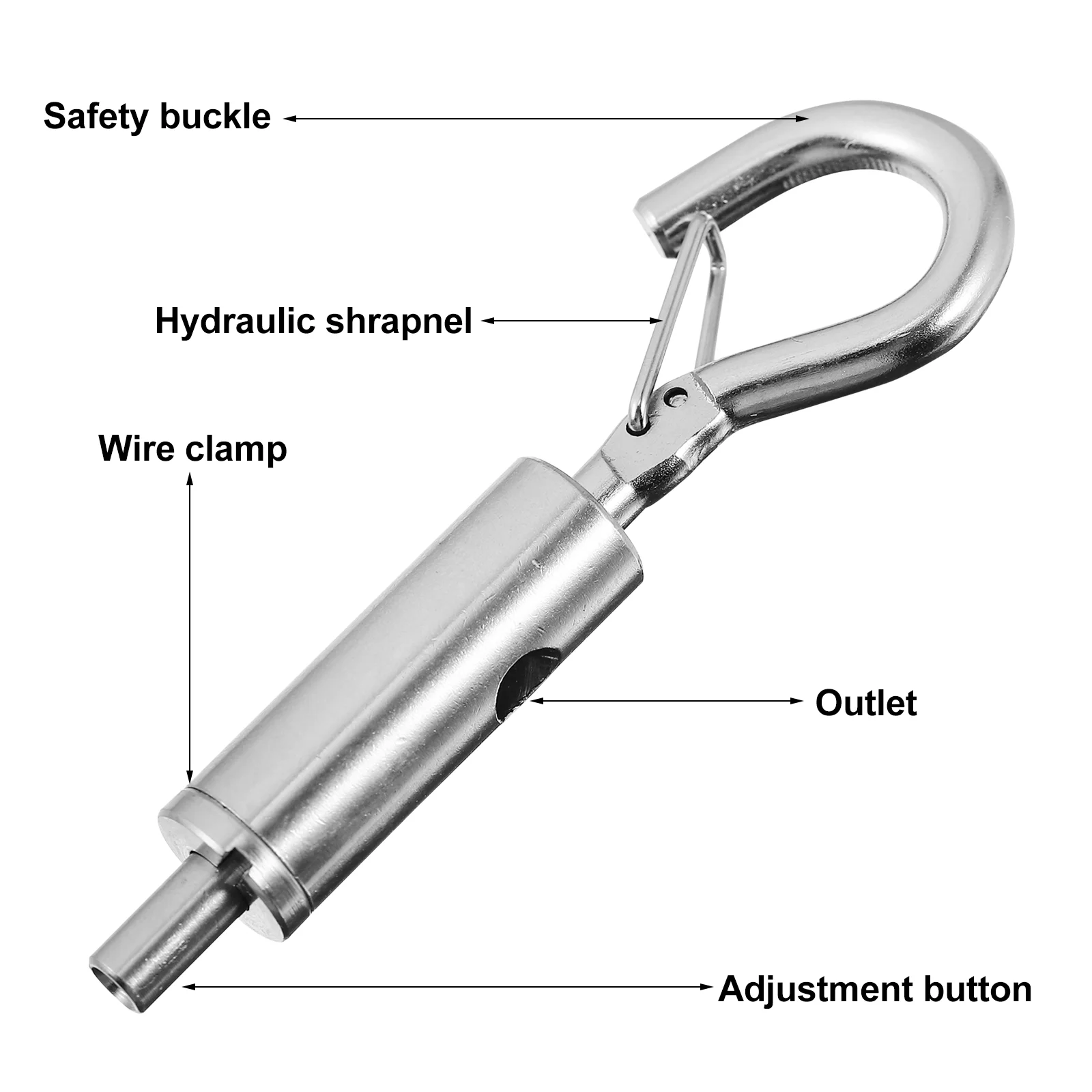 10 шт. крючки пружинная Пряжка регулировочный кабельный зажим 61X18X05CM застежка