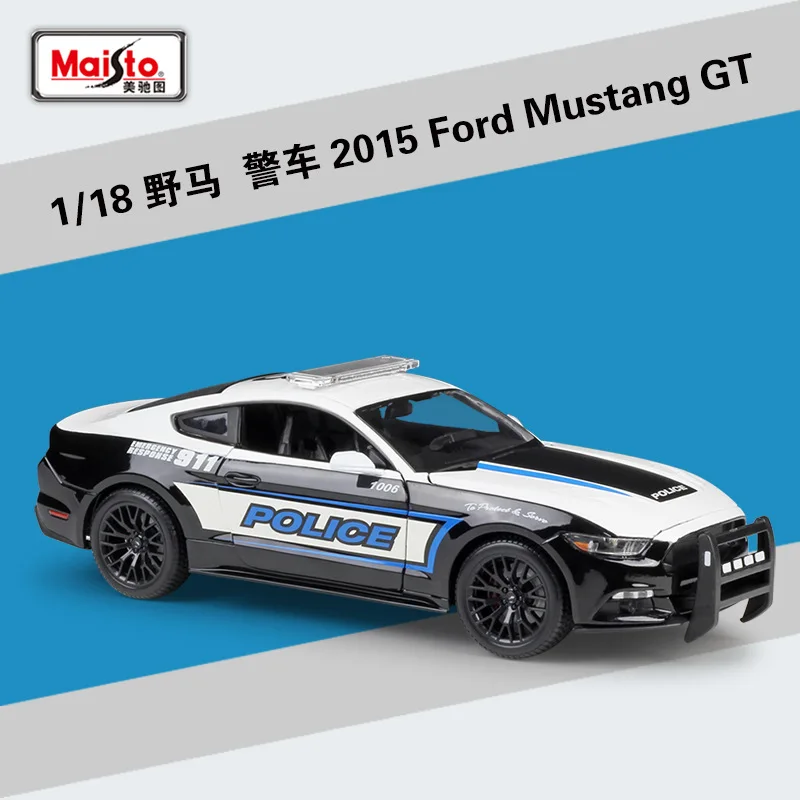 

Maisto 1:18 2015 Ford Mustang GT Diecast Alloy Car Model Display Collections Gifts christmas toys car toy car