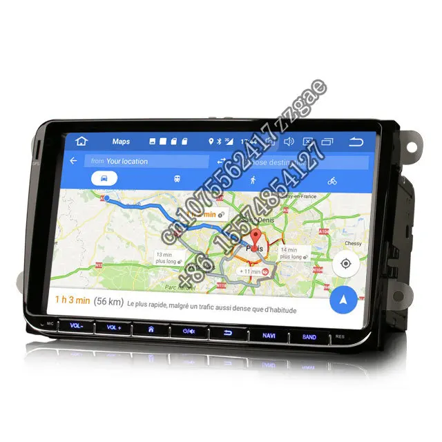 Erisin android 10 0 ES4291V 9 дюймов 4G carplay WiFi DAB TPMS GPS автомобильное радио для VW Seat Skoda навигация