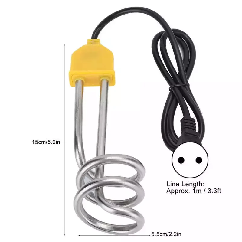 Погружной водонагреватель 1500 Вт портативный плавающий Электрический бойлер