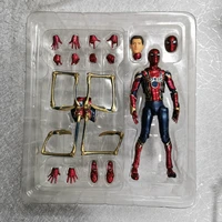 hot seing iron spider mafex 081 pvc joints movable figure model toys 15cm in retail box