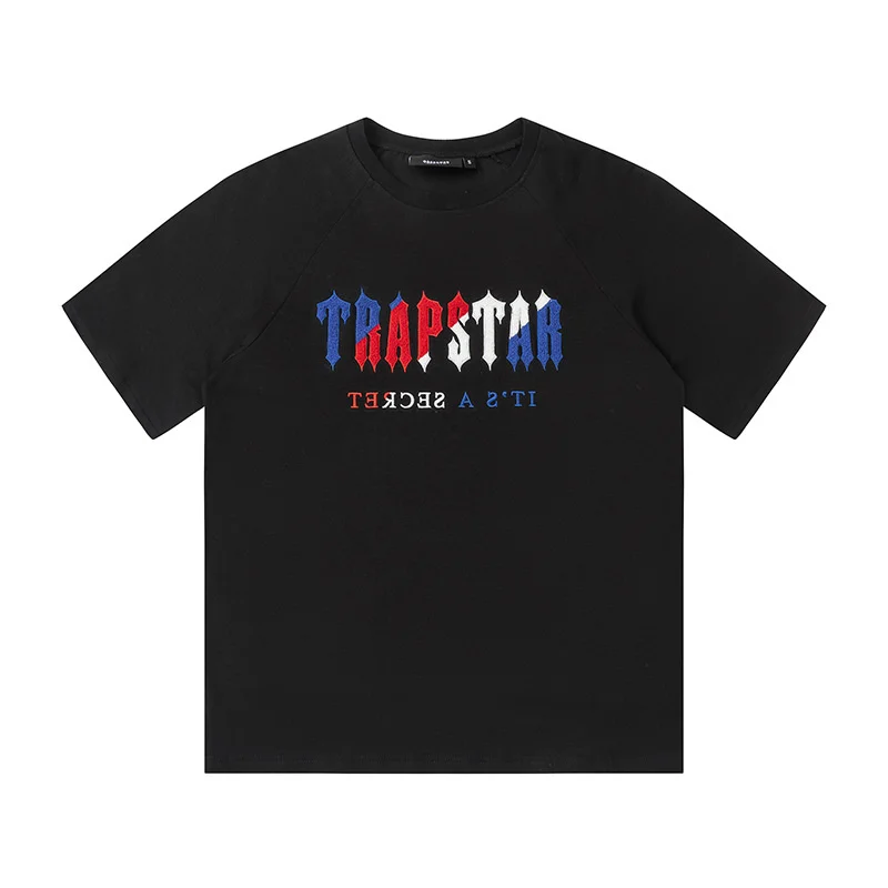 

New Trapstar London Limited Men's Clothing 100% Cotton T-shirt Breathable Short Sleeve Oversized Streetwear Tops Trend Brand