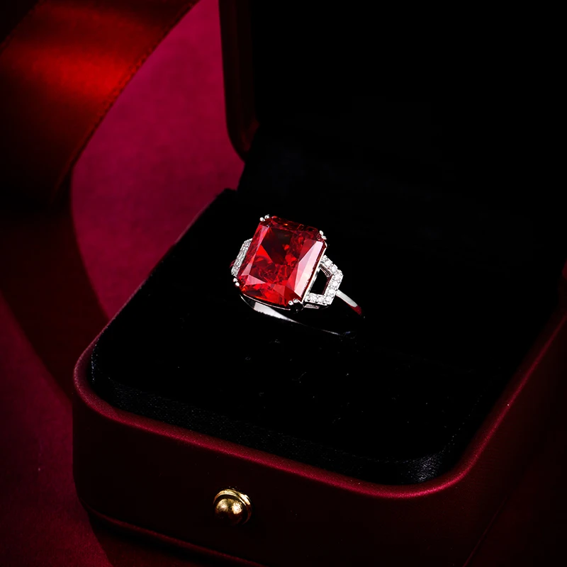 Sapphire Ring S925 Silver 100% Plated 18K Gold Luxury Wedding Jewelry Women Rings Natural Gemstones with Certificate