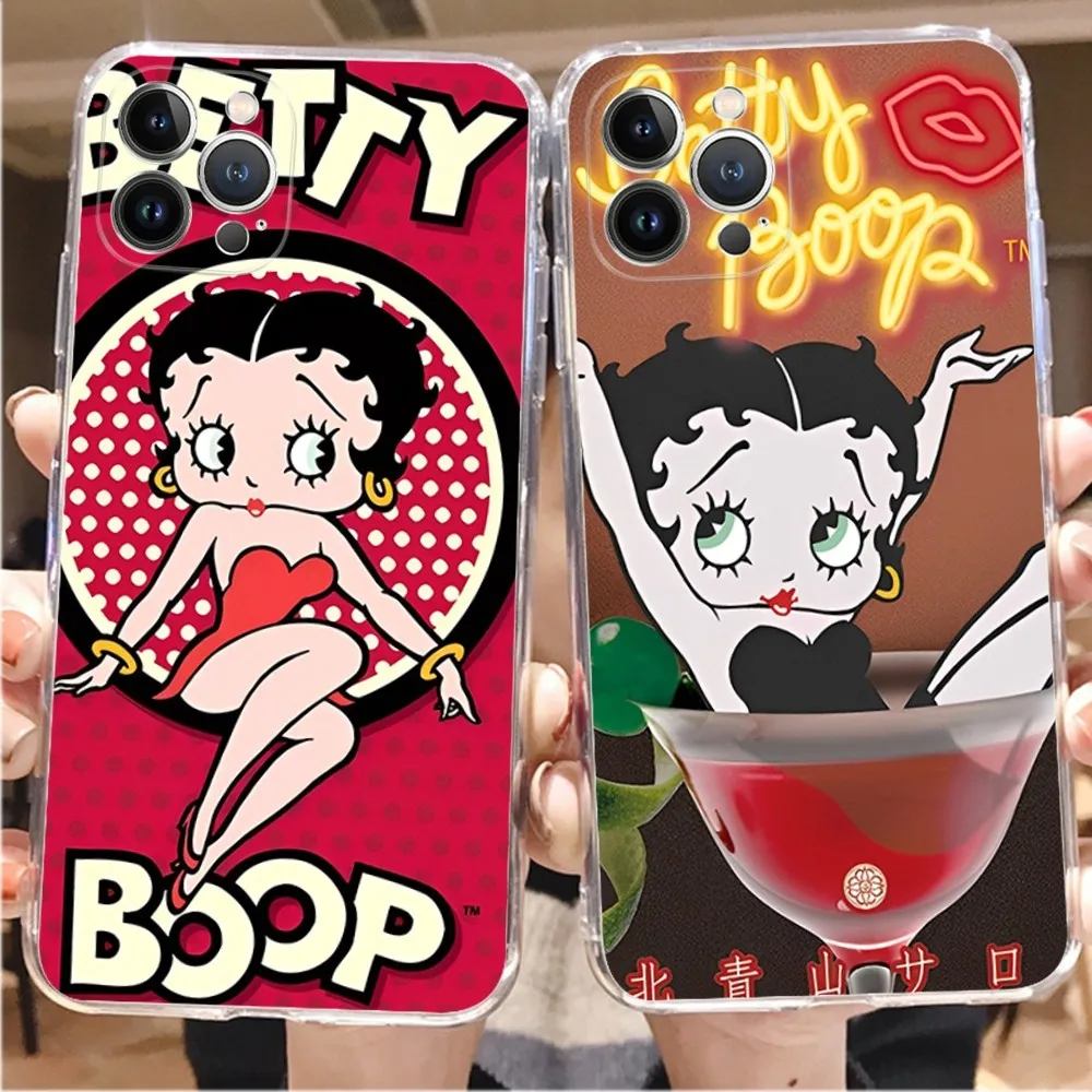 

Babaite pink B-Betty Boop Phone Case For iPhone 14 13 12 11 Pro Max XS X XR SE 2020 6 7 8 Plus Mini Protective Shell