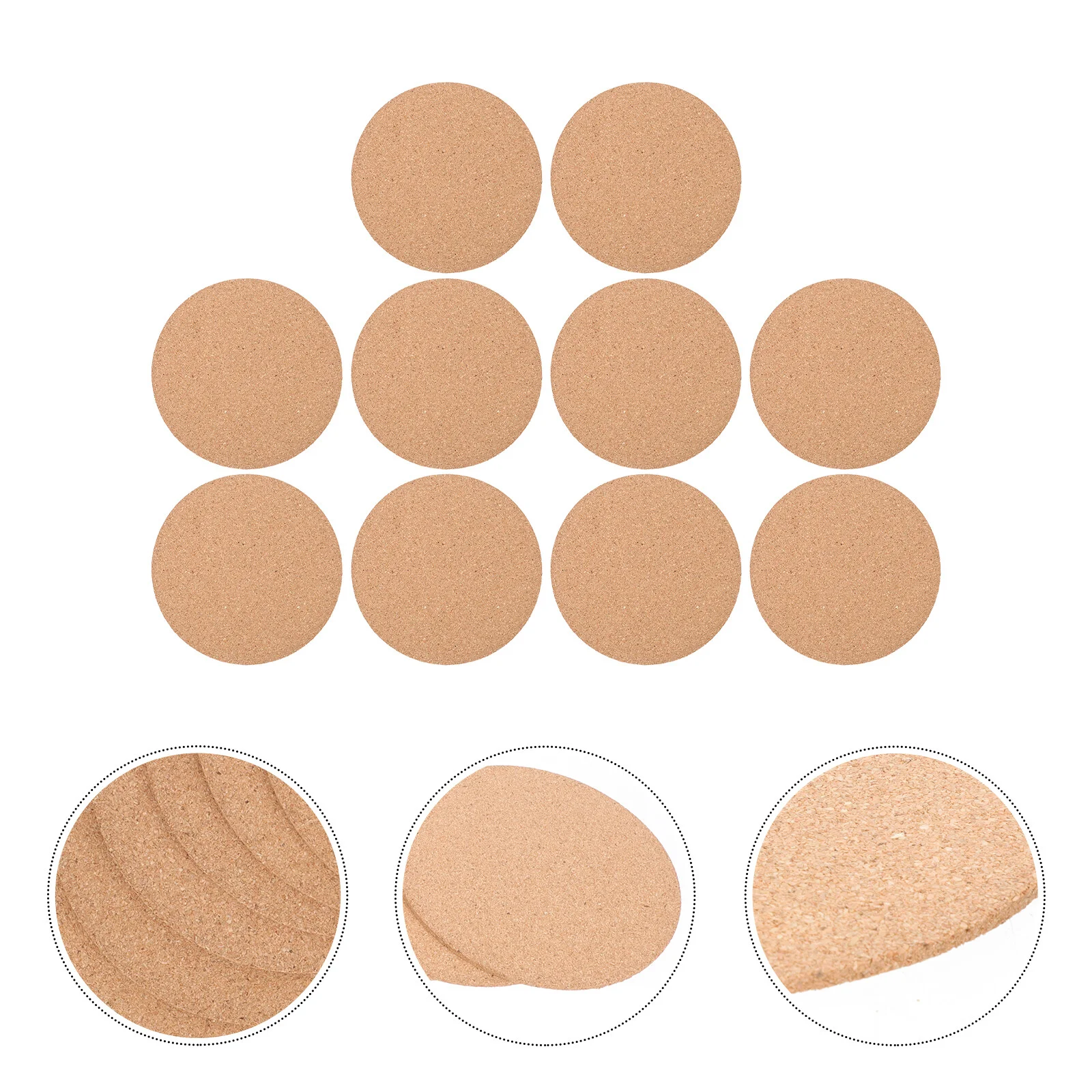 

Cork Cup Flower Pot Saucer Practical Wood Pads Multi-purpose Gardening Bottom