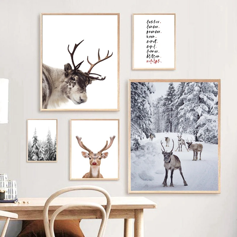 Рождественские украшения постер с надписью &quotMerry Little Christmas&quot картина цитатой