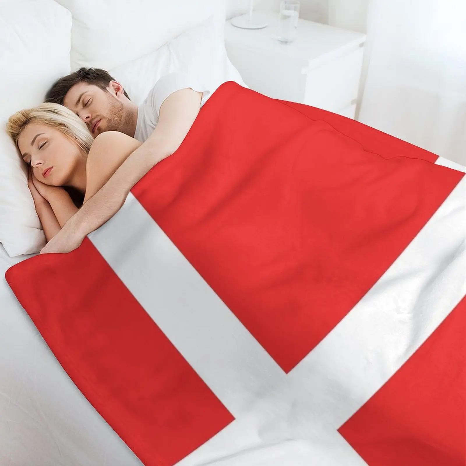 Одеяло с датским флагом многофункциональное термоодеяло для подарков на День