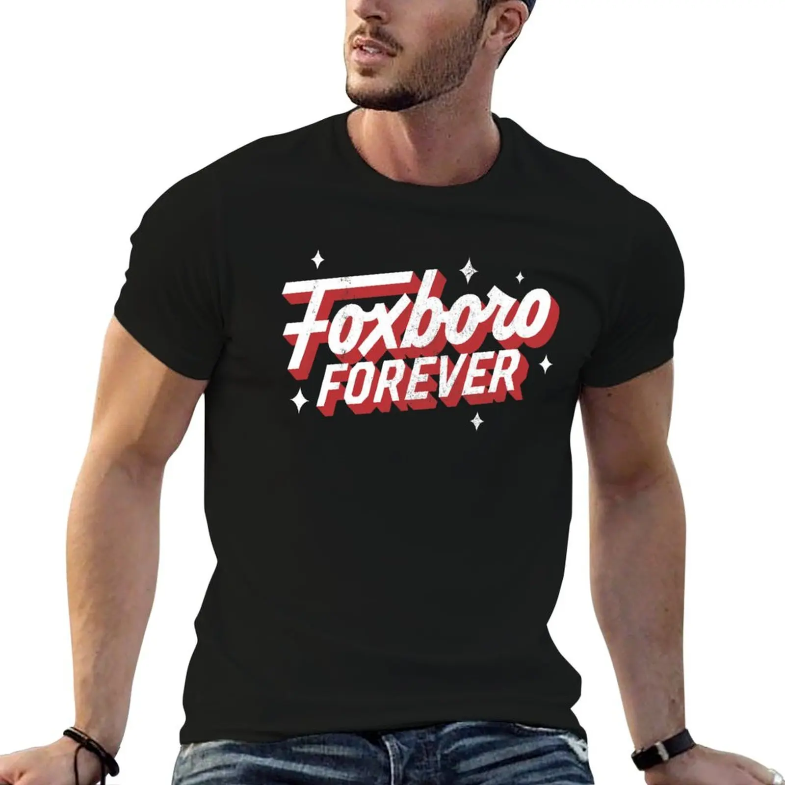 Фото Футболка Foxboro Forever, удобная футболка для повседневной носки №1