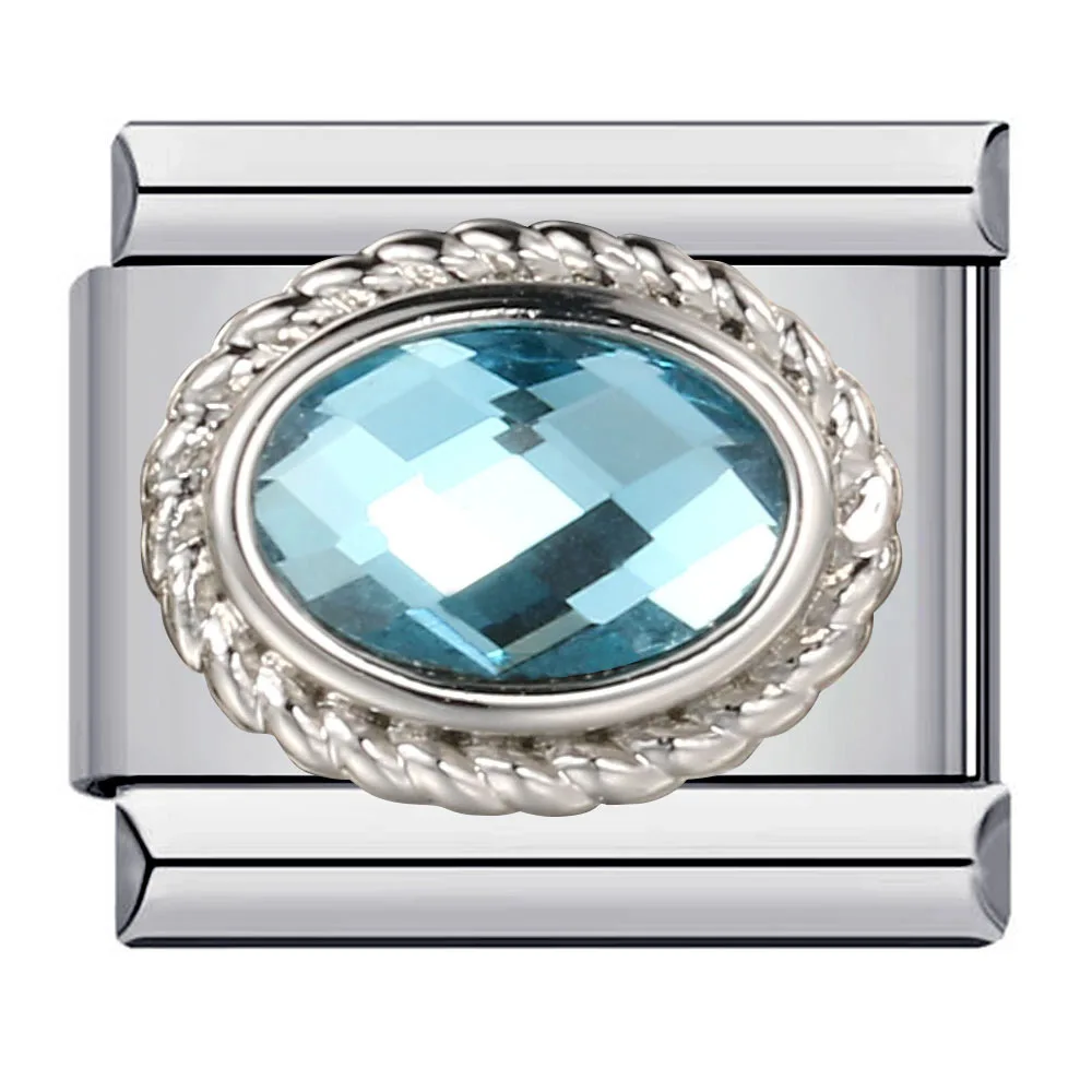 WG модный итальянский модульный браслет с камнем по месяцу рождения 12 дюймов