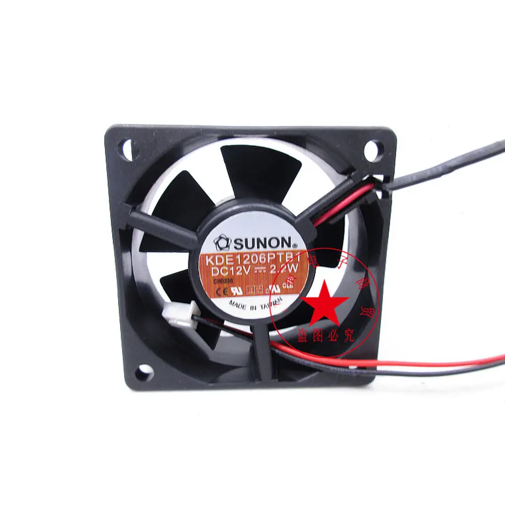 Вентилятор охлаждения SUNON KDE1206PTB1, 12 В постоянного тока, 2,2 Вт, 6025 дюйма, 6 см
