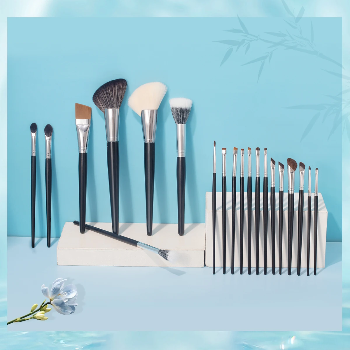 OVW новые кисти для макияжа с черной ручкой мягкие пушистые тени век тональный