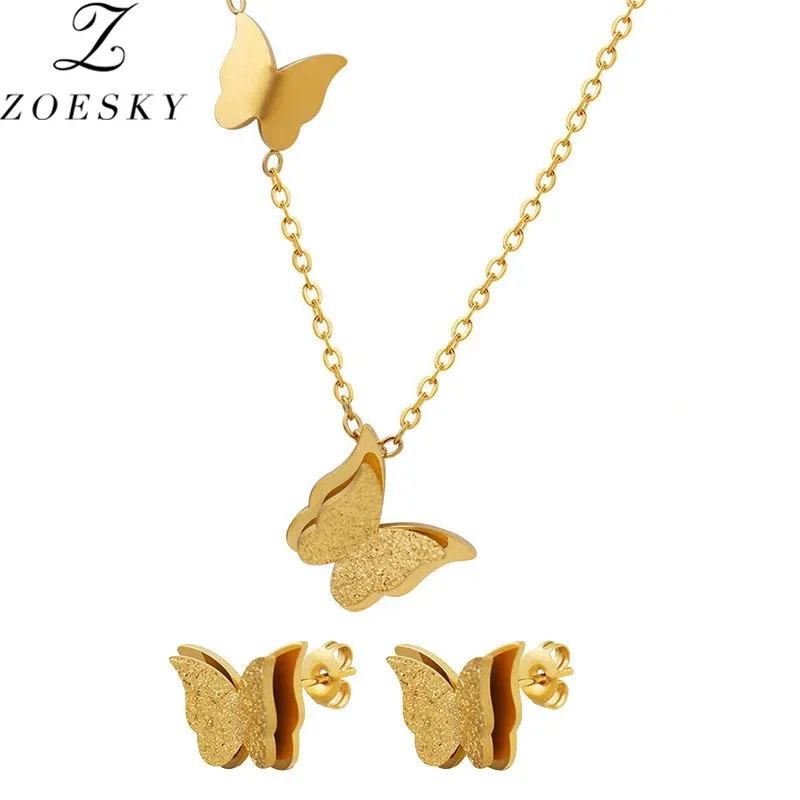 Zoesky романтическое милое колье-чокер с бабочкой ожерелья для женщин и девочек