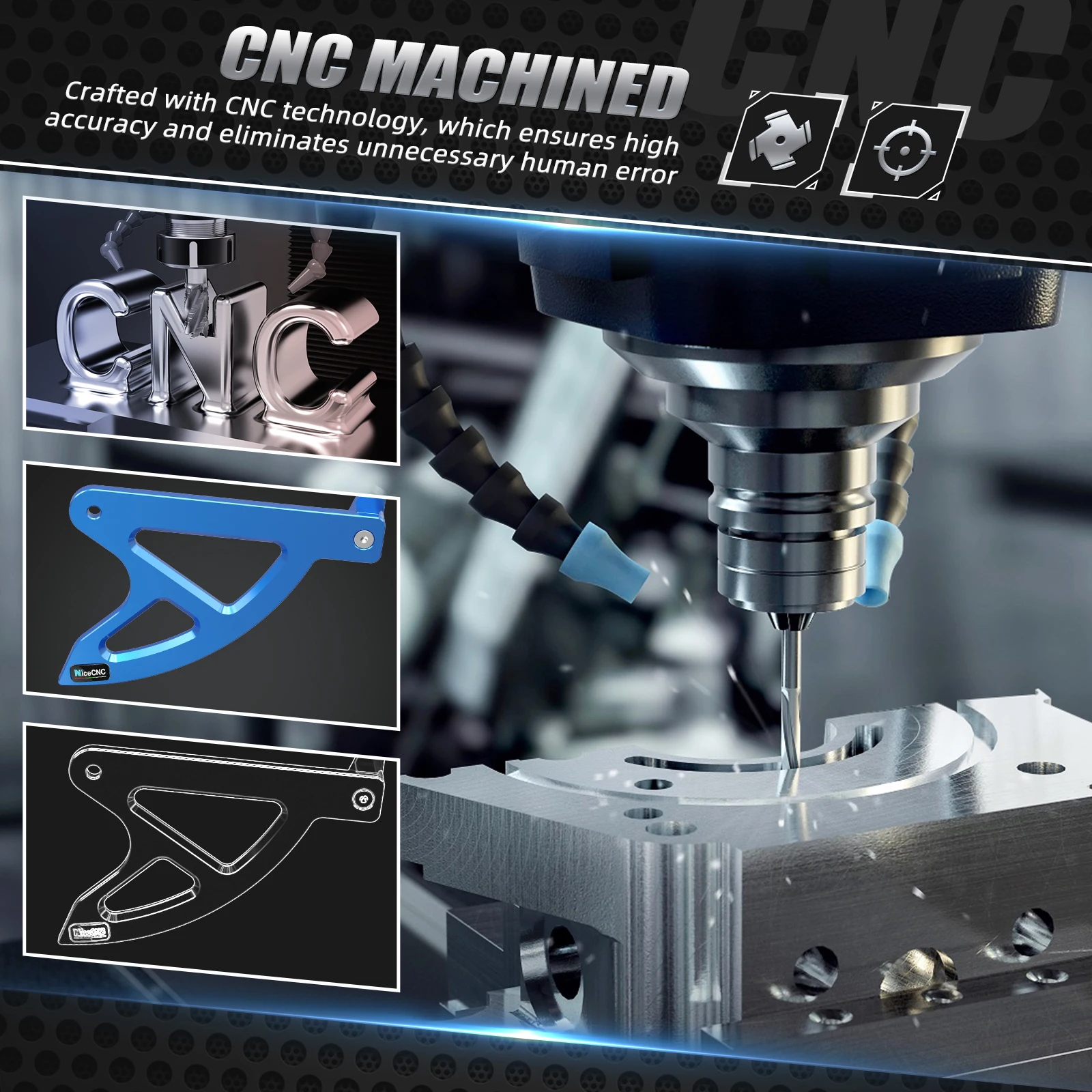 Защитная накладка на задний тормозной диск для YAMAHA YZ450F YZ250F 2010-2021 WR450F WR250F 2015-2021 YZ250FX