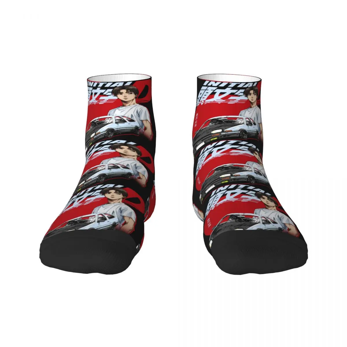 

Anime Initial D Men Women Crew Socks Unisex Fun 3D Printed Dress Socks