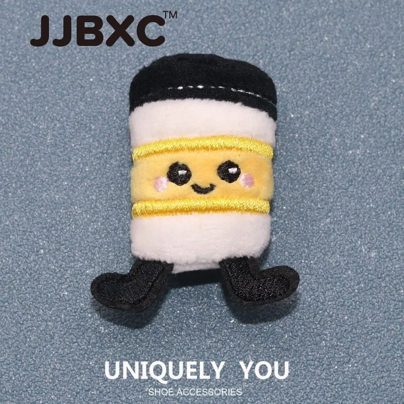 Фото JJBXC CHARM пряжка для обуви крест аксессуары для обуви мультфильм плюшевый тост для гурманов авокадо DIY модная обувь аксессуары №2