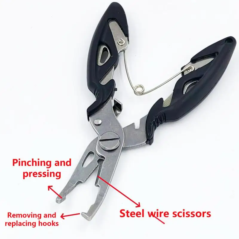 Набор рыболовных инструментов плоскогубцы для рыбалки резаки лески 6 шт.